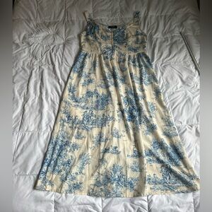 Blue and Cream Dress